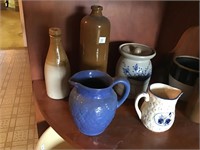 9 stoneware items