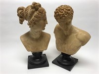 Pair of Greek busts