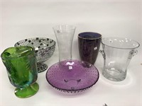 5 pieces of glassware