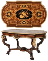 Pottier & Stymus Inlaid Rosewood Parlor Table