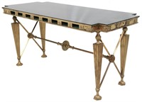 Exceptional Gilt Bronze Bank Table