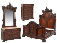 Attr. Thomas Brooks 3 Piece M.T. Bedroom Set