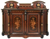 Attr. Pottier & Stymus Inlaid Rosewood Credenza