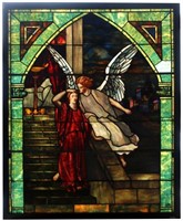 Leaded & Stained Glass Angel Window