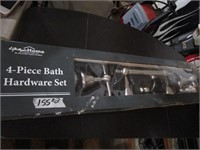 (2)  4 Piece Bath Hardware Set