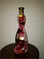 Stunning Val St. Lambert Cranberry Swirl Glass