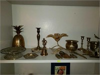 Estate lot of Vintage Brass Figures and More