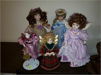 Estate lot of Collector Dolls all Five