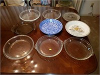 Estate lot of Glass and Pottery Serving Dishes