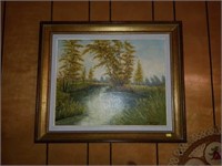 Framed Oil on Canvas Painting by Waldschmidt