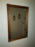 Beautiful Wood Frame Gold Gilded Mirror