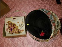 Chic & Casual Handbag / Black Sun Hat & Box