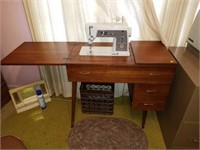 Mid Century Modern Singer Sewing Machine Table