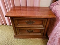 Brown Wooden Bed Side Table
