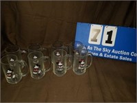 Lot of 8 Mickey & Minnie Mouse Collector Glasses