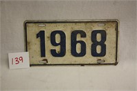 "1968" License Plates