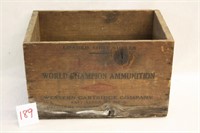 World Champion Ammo Shot Shells Wooden Crate