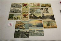 16 Vintage Postcards