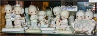 Assorted Precious Moments figurines & mug Shelf #1