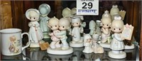 Assorted Precious Moments figurines & mug Shelf #2