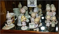 Assorted Precious Moments figurines & mug Shelf #3