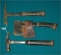 Set: Estwing hammer, hatchet and brick hammer