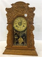 Attleboro Clock Co. Ornate Keywind Kitchen Clock