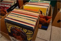 Assorted vintage records - 2 boxes