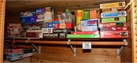 Large assortment of games, puzzles