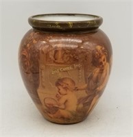 Antique Style Art Ceramic Vase Cherubs