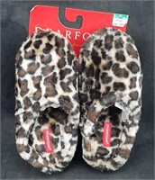 Dearfoams Leopard Print Slippers Xl