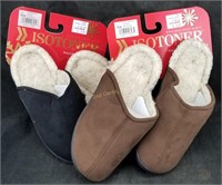 2 New Pairs Of Isotoner Slippers 9.5-10