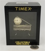 Timex Baby Grand Piano Collectible Mini-Clock New