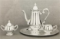 New Sheffield Gadroon Silverplated Coffee Set