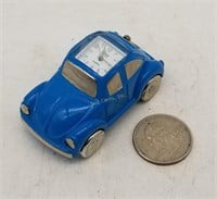 Paris Small Blue Car Clock Beetle