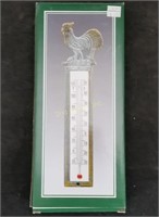 New Verdigris Rooster Thermometer 12363
