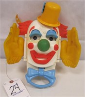 VINTAGE PEEK A BOO CLOWN CRIB TOY