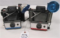 LOT OF 2 POLAROID CAMERAS WITH FLASH