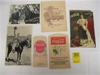 LOT ADVERTISING AND AUTOGRAPHS