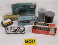LOT OF VINTAGE FILM AND CAMERA