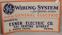GE Wiring System poster, E. Mauch Chunk