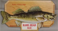 2 Fish signs, past board, Wall Eyed Pike,