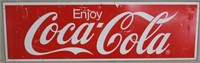 Coca Cola 2 side metal door panel sign,