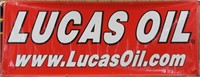 LUCAS OIL plastic banner, 37" x 8'