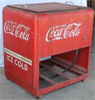 Coca Cola chest cooler, 31" x 25" x 34" high