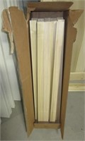 Box of 18 poplar hand rail pillars. Measures 34"