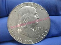 1963 franklin silver half-dollar (90% silver)
