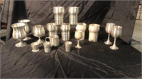 Pewter drinking set