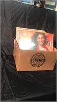 Box full of vintage albums