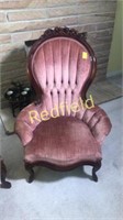Antique Rosewood Parlor Chair